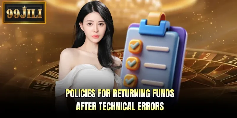 Policies for returning funds after technical errors